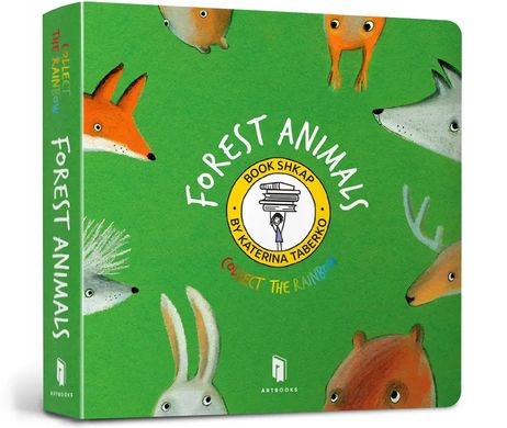 Okładka książki Forest Animals. Collect the rainbow. Katya Taberko Katya Taberko, 978-617-7940-48-6,   15 zł