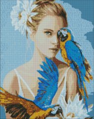 Обкладинка книги Алмазна мозаїка - Дівчина з блакитними папугами ©Ira Volkova , ,   87 zł