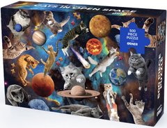 Обкладинка книги Пазли «Коти у відкритому космосі» 500 елементiв , 2601000015544,   50 zł
