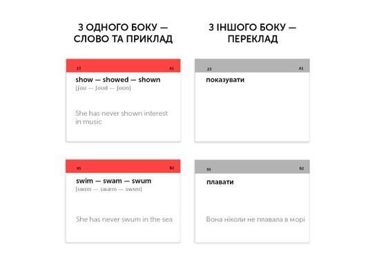 Обкладинка книги Картки для вивчення англійської мови English Student Irregular Verbs , ,   61 zł