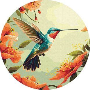 Обкладинка книги Картина за номерами - Барвиста колібрі &copy;art_selena_ua d39 , 4823104354482,   92 zł