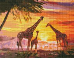 Обкладинка книги Алмазна мозаїка - Сім&#039;я жирафів ©ArtAlekhina , ,   100 zł