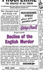 Обкладинка книги Decline of the English Murder. George Orwell Орвелл Джордж, 9780141191263,