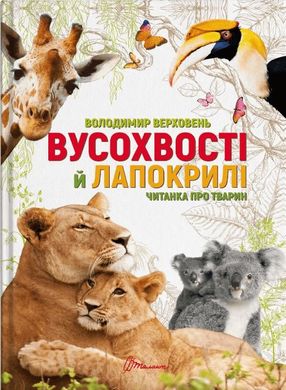 Обкладинка книги Вусохвості й лапокрилі. Читанка про тварин. Володимир Верховень. Владимир Верховень Владимир Верховень, 9789669359483,   54 zł