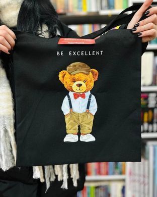 Okładka książki Екошопер Teddy Bear - Be Excellent чорний (ВК4057) , ,   39 zł