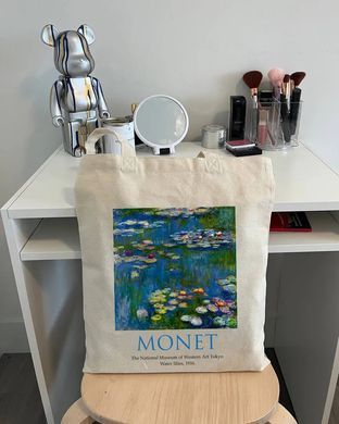 Обкладинка книги Екошопер MONET - Водяні лілії. Бежевий (ВК4063) , 2000842889809,   31 zł