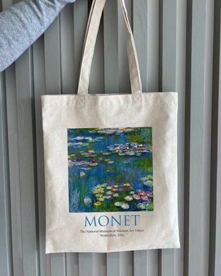 Обкладинка книги Екошопер MONET - Водяні лілії. Бежевий (ВК4063) , 2000842889809,   31 zł