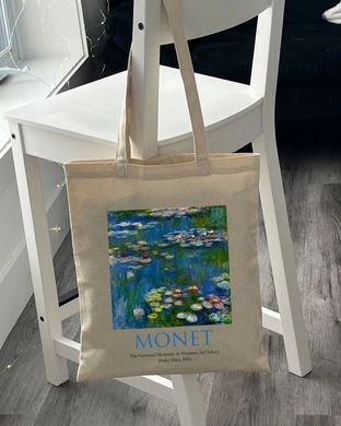 Обкладинка книги Екошопер MONET - Водяні лілії. Бежевий (ВК4063) , 2000842889809,   31 zł