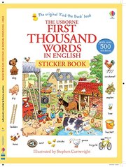 Okładka książki First Thousand Words in English. Sticker Book Heather Amery, 9781409570400,   53 zł