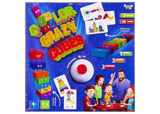 Обкладинка книги Настільна гра Color Crazy Cubes , ,   44 zł