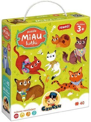 Обкладинка книги CzuCzu Puzzle Miau Kotki 3+ , ,   44 zł