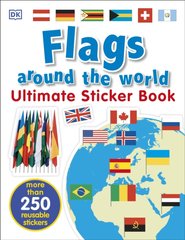 Okładka książki Flags Around the World. Ultimate Sticker Book , 9780241283769,   33 zł