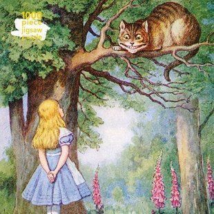 Обкладинка книги Пазл 1000 Аліса в країні чудес і Чеширський кіт , 9781839644474,   95 zł