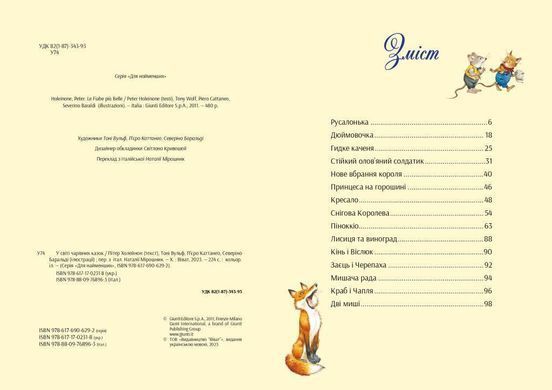 Обкладинка книги У світі чарівних казок Тоні Вульф, П'єро Каттанео , Северіно Баральді, Пітер Холейнон, 978-617-17-0231-8,   67 zł