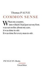 Okładka książki Common Sense. Thomas Paine Thomas Paine, 9780141018904,